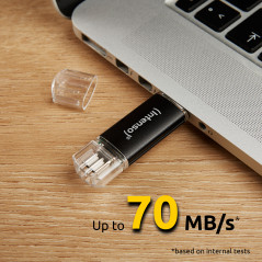 Intenso 3539490 unità flash USB 64 GB USB Type-A   USB Type-C 3.2 Gen 1 (3.1 Gen 1) Antracite