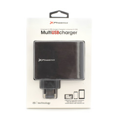 Phoenix Technologies PHMULTIUSBCHARGER Caricabatterie per dispositivi mobili Universale Nero AC Interno