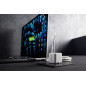 Cargador pared intenso gan w30c usb tipo c blanco + cable usb tipo c