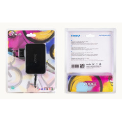TooQ TQLC-USBCGAN100PD Caricabatterie per dispositivi mobili Computer portatile, Universale Nero AC Interno
