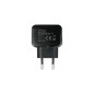Cargador de pared tooq usb -  12w -  negro