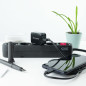Cargador de pared tooq usb -  12w -  negro