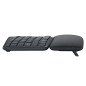 Teclado logitech ergo k860 ergonomico bluetooth & wireless grafito