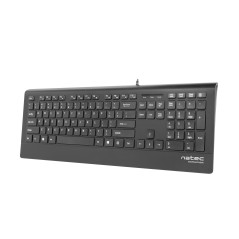 NATEC Barracuda tastiera Universale USB QWERTY Spagnolo Nero