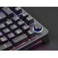 Teclado mars gaming mkprobes blue switch rgb negro