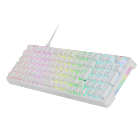 Mars Gaming MKPROWBES tastiera USB QWERTY Spagnolo Bianco