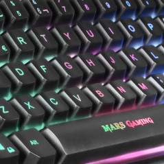 Mars Gaming MCPTKLES tastiera Mouse incluso USB Spagnolo Nero