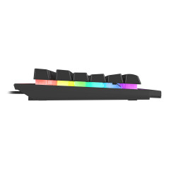 GENESIS Rhod 500 RGB tastiera Gaming USB QWERTY Portoghese Nero, Argento