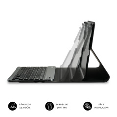 SUBBLIM SUBKT3-BTS055 tastiera per dispositivo mobile QWERTY Spagnolo Bluetooth Nero, Grigio