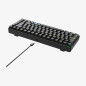 Teclado gaming hiditec gm1k switches red negro
