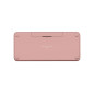 Teclado logitech pebble keys 2 k380s inalambrico rosa