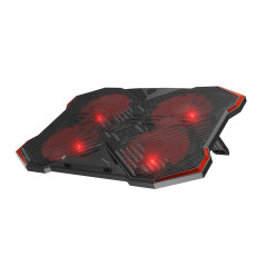 GENESIS Oxid 260 base di raffreddamento per laptop 43,9 cm (17.3") 1010 Giri min Nero, Rosso