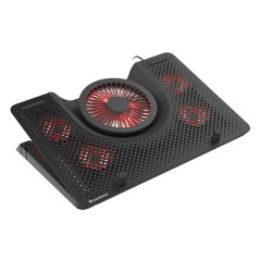 GENESIS Oxid 550 base di raffreddamento per laptop 43,9 cm (17.3") 2800 Giri min Nero