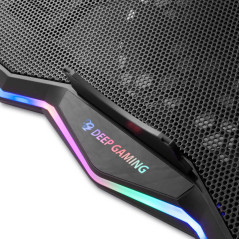 Deep Gaming DG-NCP17-RBW base di raffreddamento per laptop 43,9 cm (17.3") 800 Giri min Nero