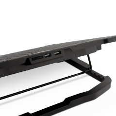 CoolBox COO-NCP17-V5 base di raffreddamento per laptop 43,9 cm (17.3") 1500 Giri min Nero