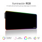 Alfombrilla subblim mouse pad premium led rgb negro