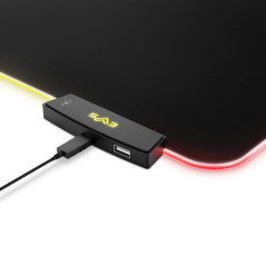 Energy Sistem GAMING Pad ESG P5 RGB Tappetino per mouse per gioco da computer Nero