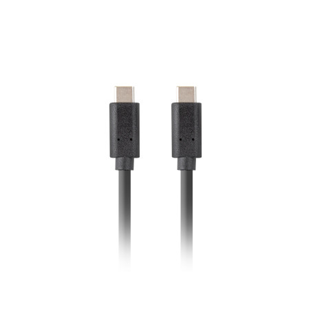 Cable usb tipo c lanberg 1m - macho - macho - negro