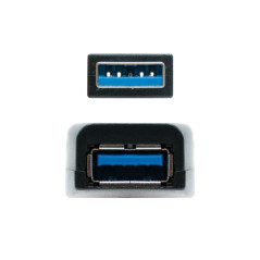 Nanocable 10.01.0312 cavo USB USB 3.2 Gen 1 (3.1 Gen 1) 10 m USB A Nero