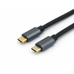 Equip 128353 Cavo USB 3.2 Gen 2 da C a C, M M, 0,5 m, PD100W , 4K 60Hz, 10Gbps, nero