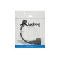 Cable lanberg adaptador iec 320 c14 -  schuko cee7 hembra 20cm