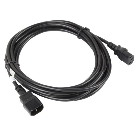 Cable alargador lanberg alimentacion cpu iec320 c13 h -  iec320 c14 m vde 5m
