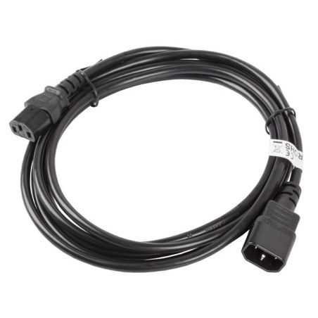 Cable alargador lanberg alimentacion cpu iec320 c13 h - iec320 c14 m vde 3m