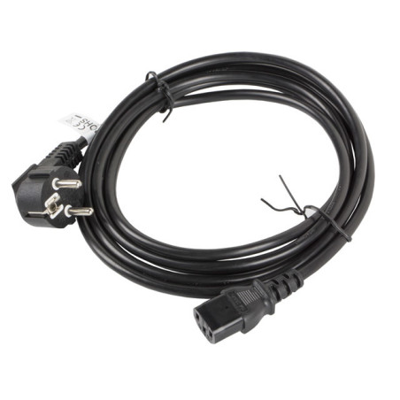 Cable de alimentacion lanberg schuko cee 7 - 7 a iec320 c13 5m