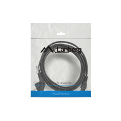 Lanberg CA-C5CA-11CC-003-BK cavo di alimentazione Nero 3 m Accoppiatore C5 CEE7 7