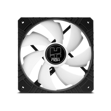 NOX Hummer H-FAN PRO Case per computer Ventilatore 12 cm Nero, Bianco