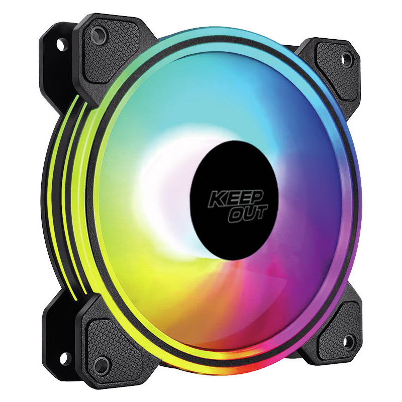 Ventilador caja keep out xfc - 120dr argb 120mm negro