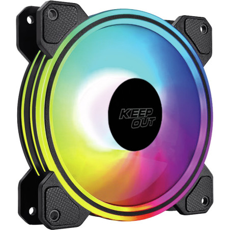 KeepOut XFC-120DR sistema di raffreddamento per computer Case per computer Ventilatore 12 cm Nero