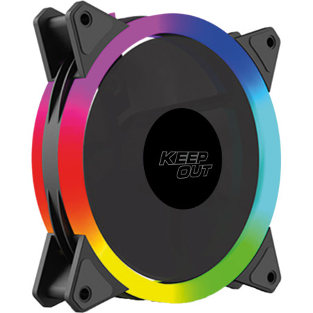 Ventilador caja keep out xfc - 120sr argb 120mm negro