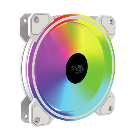 KeepOut XFC-120DRW sistema di raffreddamento per computer Case per computer Ventilatore 12 cm Bianco
