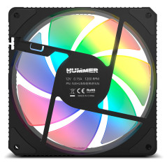NOX Hummer M-FAN Case per computer Ventilatore 12 cm Translucent 1 pz