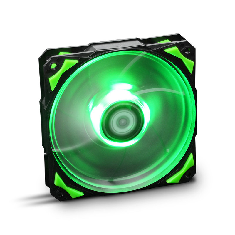 Ventilador caja nox hummer h - fan led 120mm negro led verde