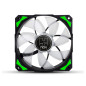 Ventilador caja nox hummer h - fan led 120mm negro led verde