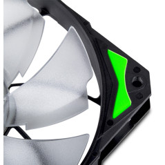 NOX Hummer H-Fan LED Case per computer Ventilatore 12 cm Nero, Verde, Bianco