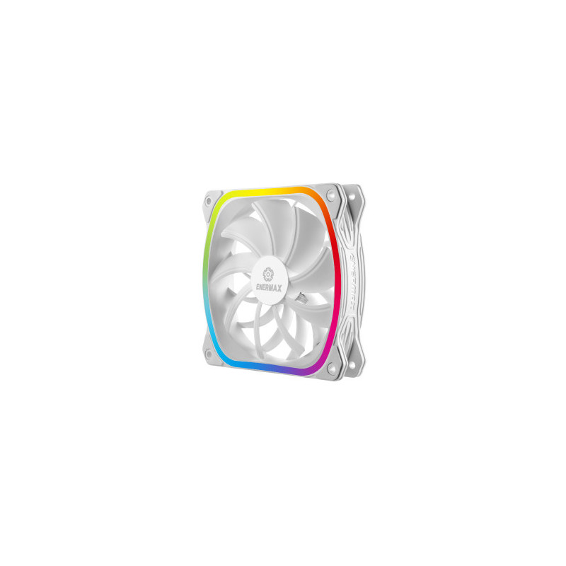 Ventilador gaming enermax squa rgb 120 mm blanco