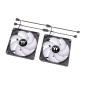 Ventilador 140x140 thermaltake ct140 black pack 2uds - 1500rpm - pwm - argb