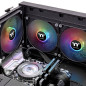 Ventilador 120x120 thermaltake ct120 black pack 2uds - 2000rpm - pwm - argb