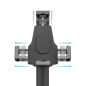 Soporte sobremesa tooq para tablet + antirrobo negro