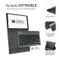 Funda + teclado subblim keytab pro para tablet samsung a9+ 11 pulgadas