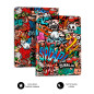 Funda subblim trendy case para tablet 10.1 pulgadas graffiti