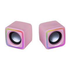 Mars Gaming MSCUBEP altoparlante Rosa Cablato 8 W