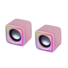 Mars Gaming MSCUBEP altoparlante Rosa Cablato 8 W