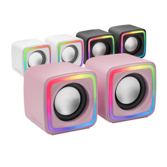 Mars Gaming MSCUBEP altoparlante Rosa Cablato 8 W