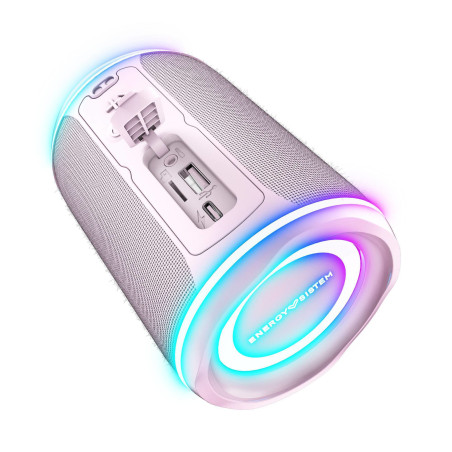 Altavoz energy sistem urban box supernova rosa - resistente al agua - 16w - tws - bluetooth 5.1 - rgb