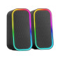 Altavoces mars gaming ms - om rgb negro
