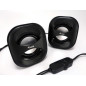 Altavoces 2.0 equip life mini 6w rms color negro jack 3.5 pulgadas alimetancion usb